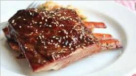 Sesame Glazed Baby Back Pork Ribs Recipe